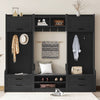 Versatile Hall Tree with Storage & Hooks