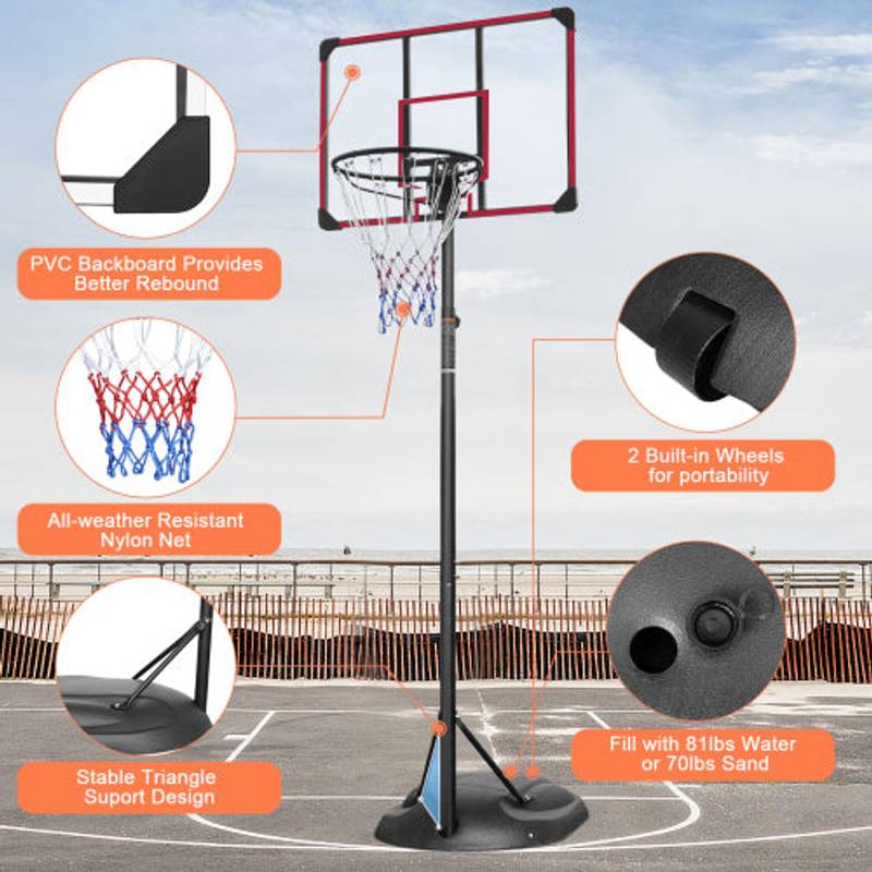 Easy-Set Portable Basketball Hoop for All Ages