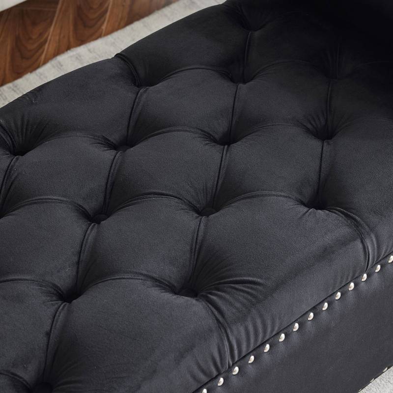 Velvet Charm Entryway Bench