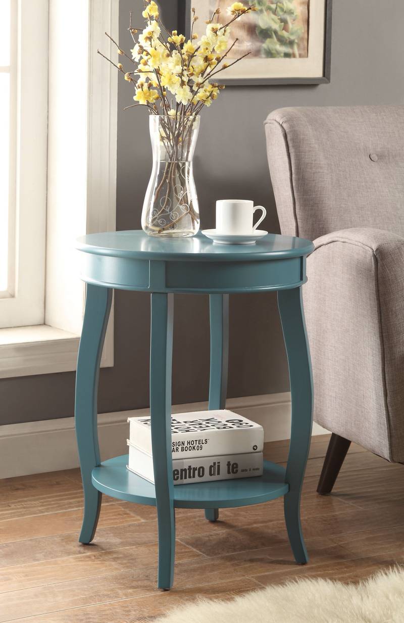 Teal Bliss Side Table