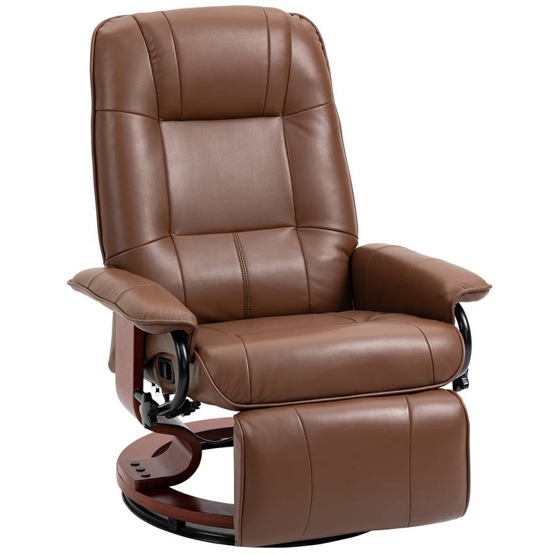 Cozy Swivel Recliner with Footrest