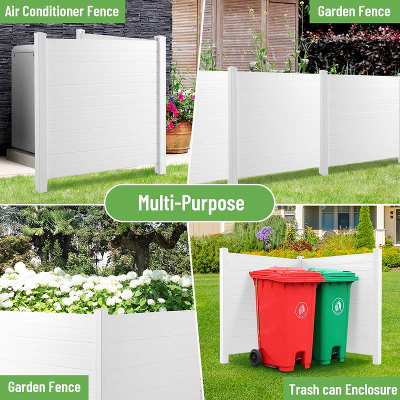 Stylish Privacy Enclosure for AC and Trash Cans
