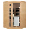 Cozy Corner Sauna with Low EMF & Heating Panel