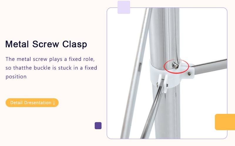 Compact Silver Folding Table Frame