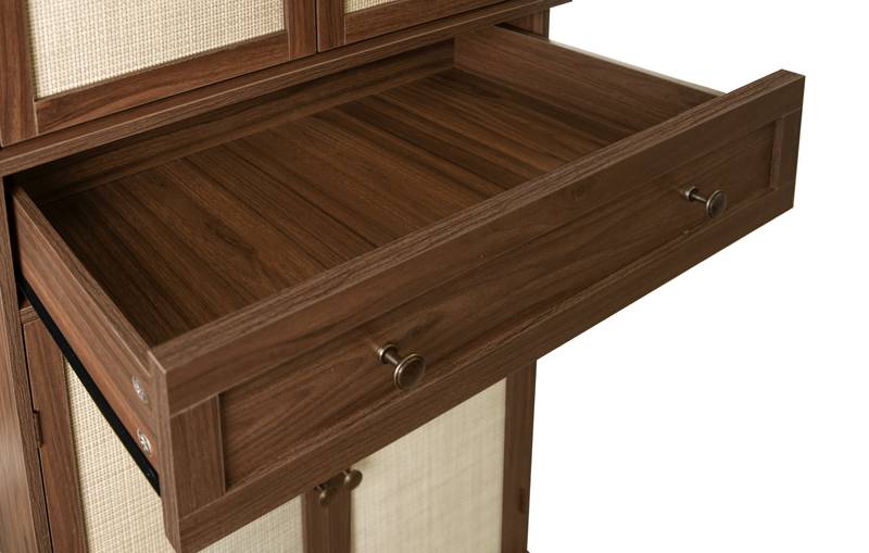 Versatile Storage Cabinet with Adjustable Shelves and Drawer