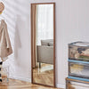 Elegant Wooden Framed Full-Length Mirror