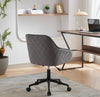 Chic Velvet Rolling Desk Chair