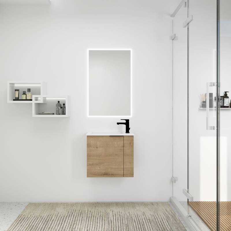 Sleek Space-Saving Bathroom Vanity with Sink