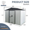 Sleek Outdoor Metal Storage Shed for Backyard Bliss
