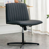 Sleek Black Adjustable Swivel Chair for Home & Office