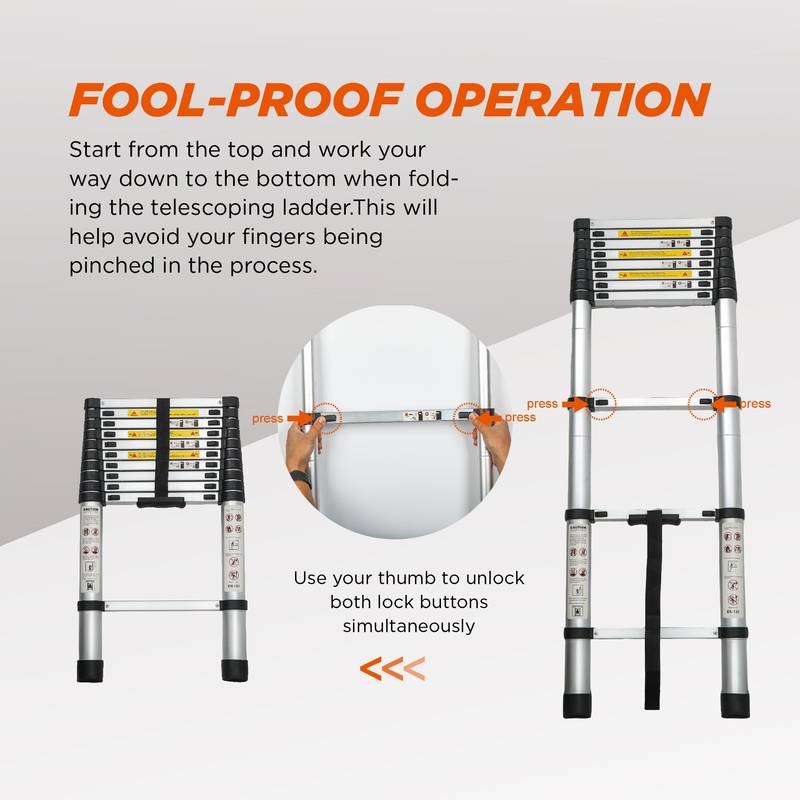 Versatile Telescoping Ladder - Lightweight & Heavy-Duty!
