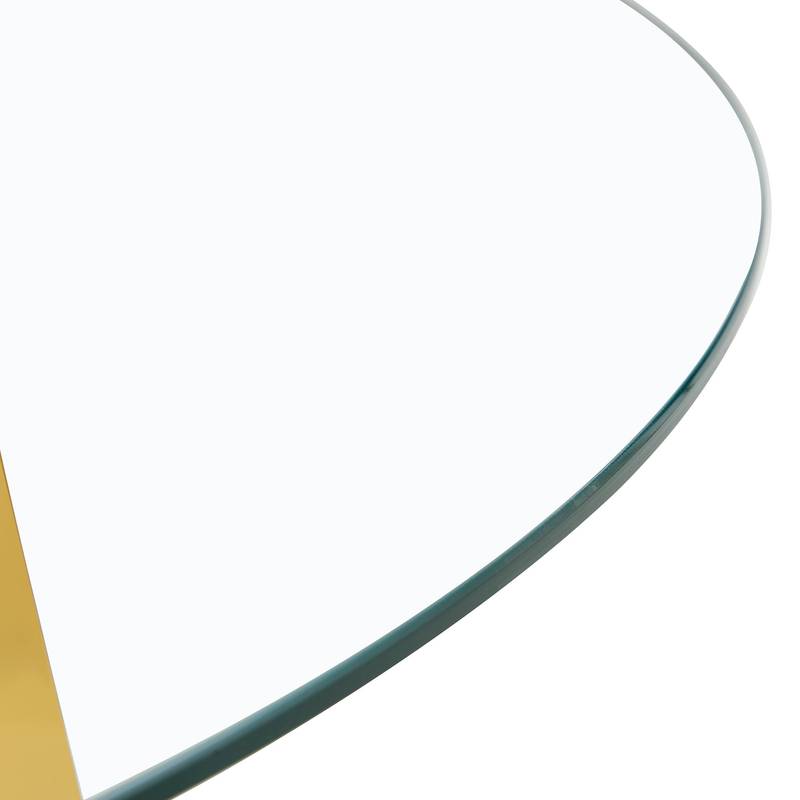 Chic Glass & White Chair Dining Set