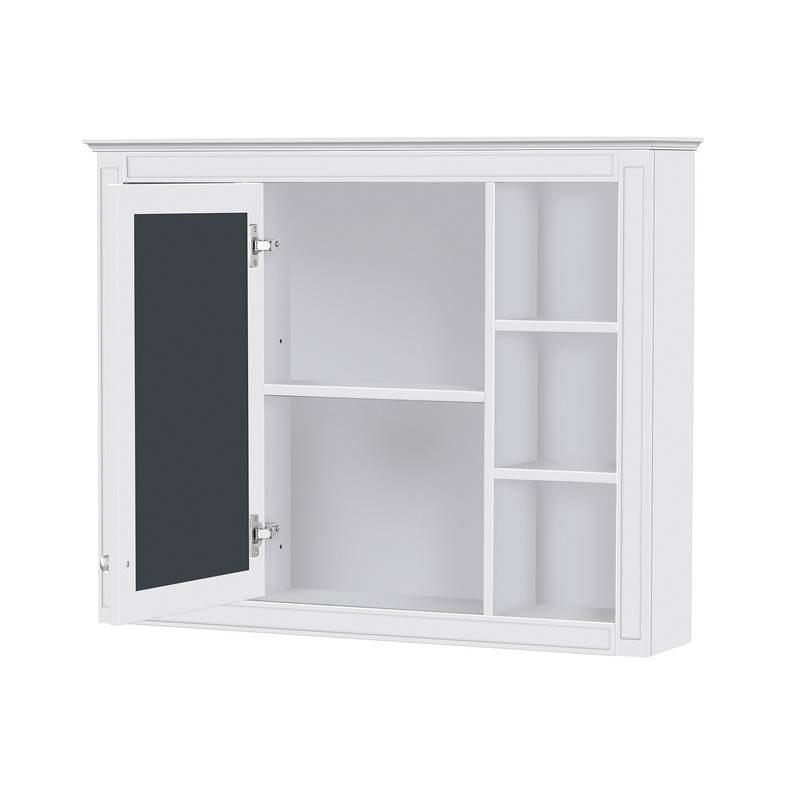 Stylish Wall-Mounted Bathroom Mirror Cabinet with Shelves