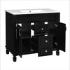 Sleek Modern Bathroom Vanity with Soft Close Doors and Drawers