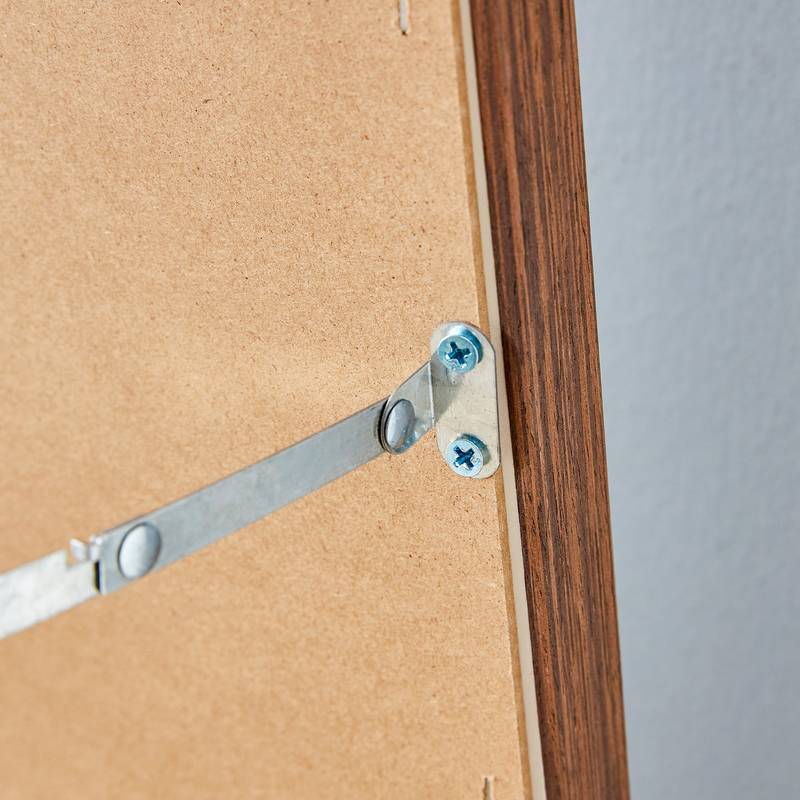 Elegant Wood Grain Full-Length Mirror