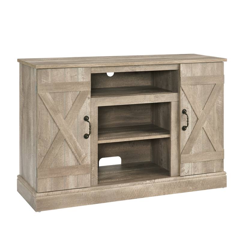 Charming Farmhouse TV Stand with Versatile Storage
