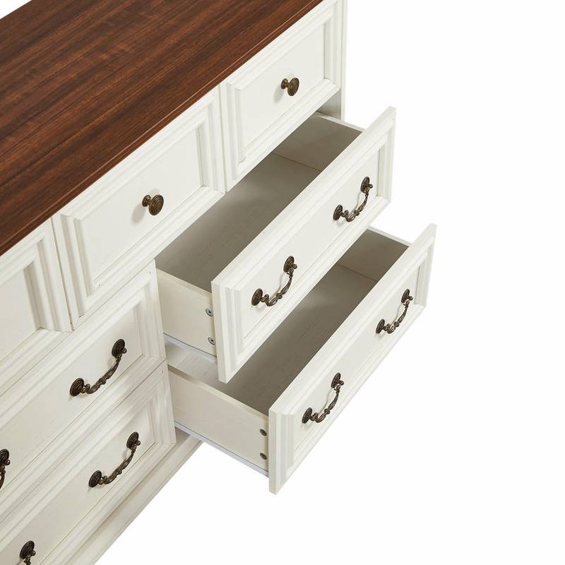 Rustic Charm 7-Drawer Dresser