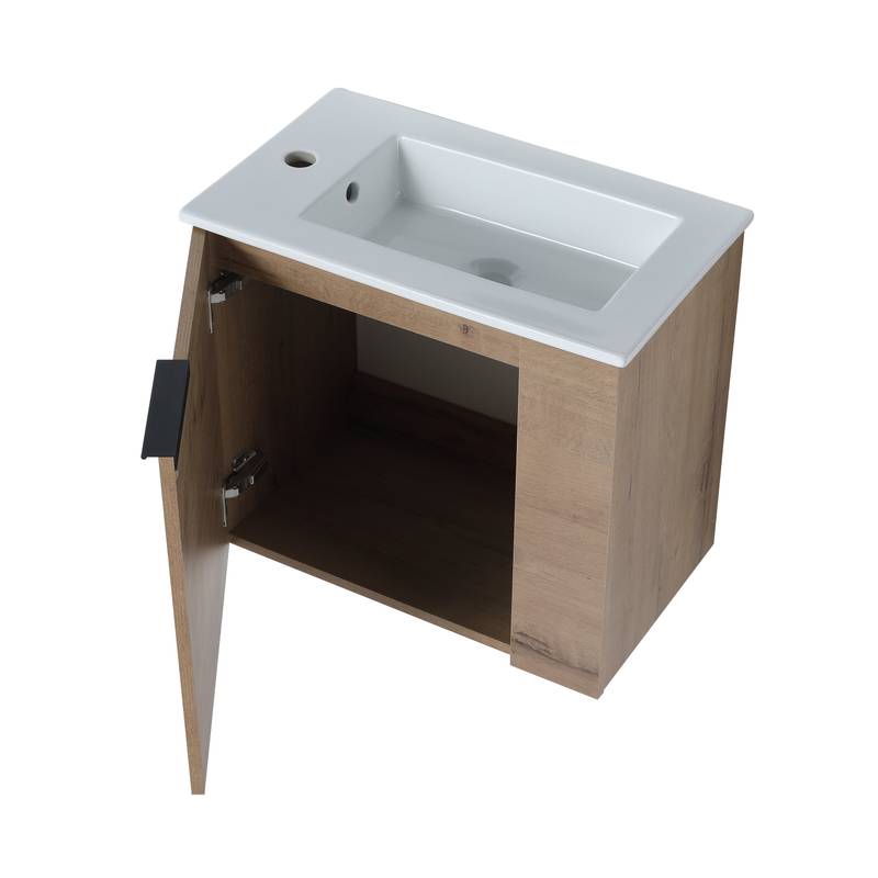 Sleek Space-Saving Bathroom Vanity with Sink