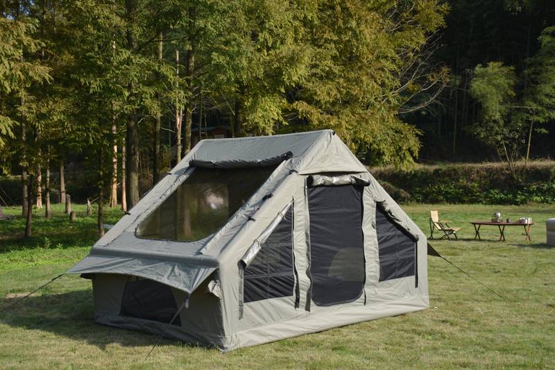 Easy Set-Up Inflatable Camping Tent: The Ultimate All-Weather Glamping Experience!