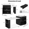 Stylish Expandable Kitchen Island with Storage and Power Outlet