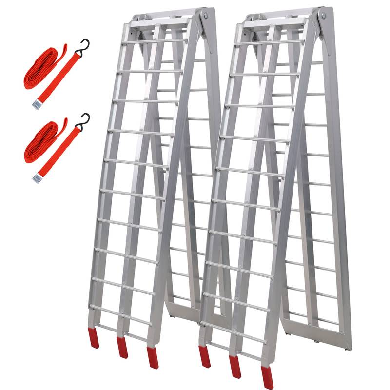 Heavy-Duty Loading Ramps with Safety Straps