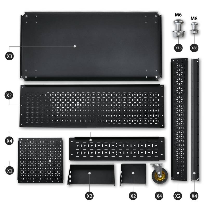Rolling Utility Cart with Pegboard – Your Go-To Garage Organizer!