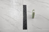Sleek Shower Drain with Removable Grate and Hair Trap