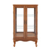 Elegant Lighted Curio Cabinet with Adjustable Shelves