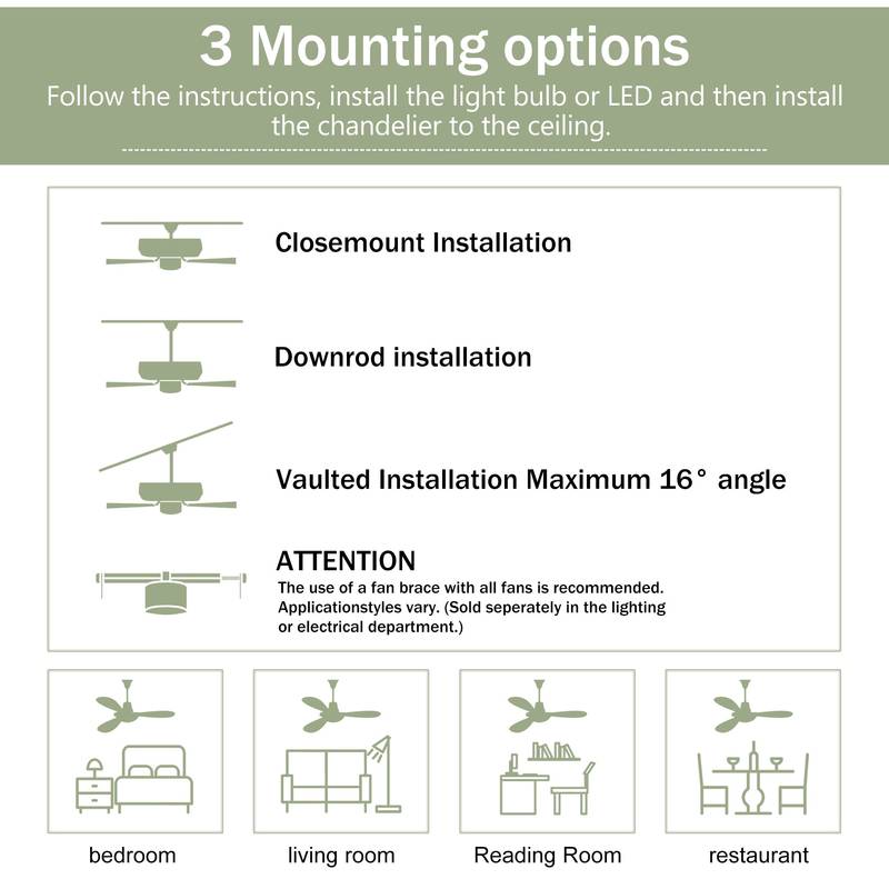 Breezy Bliss Ceiling Fan with Light & Remote