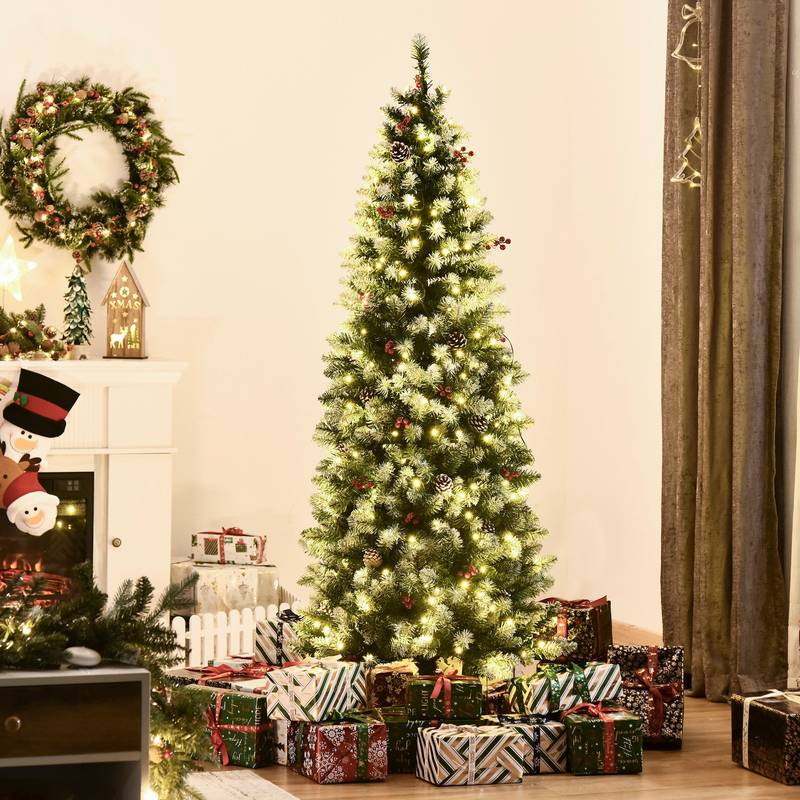 Snowy Splendor Pre-Lit Christmas Tree