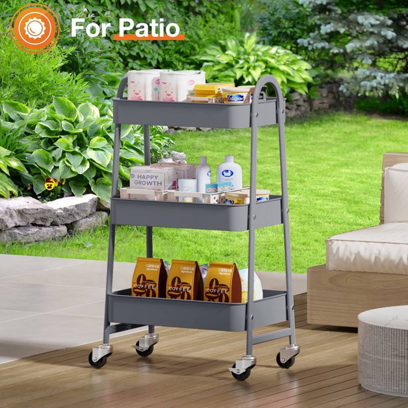 Storage On Wheels: Versatile Rolling Cart for Any Space