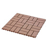 Outdoor Deck Tiles - Easy Interlocking Patio Flooring in Brown
