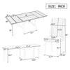 Versatile Dining Set with Extendable Table and Cozy Seating