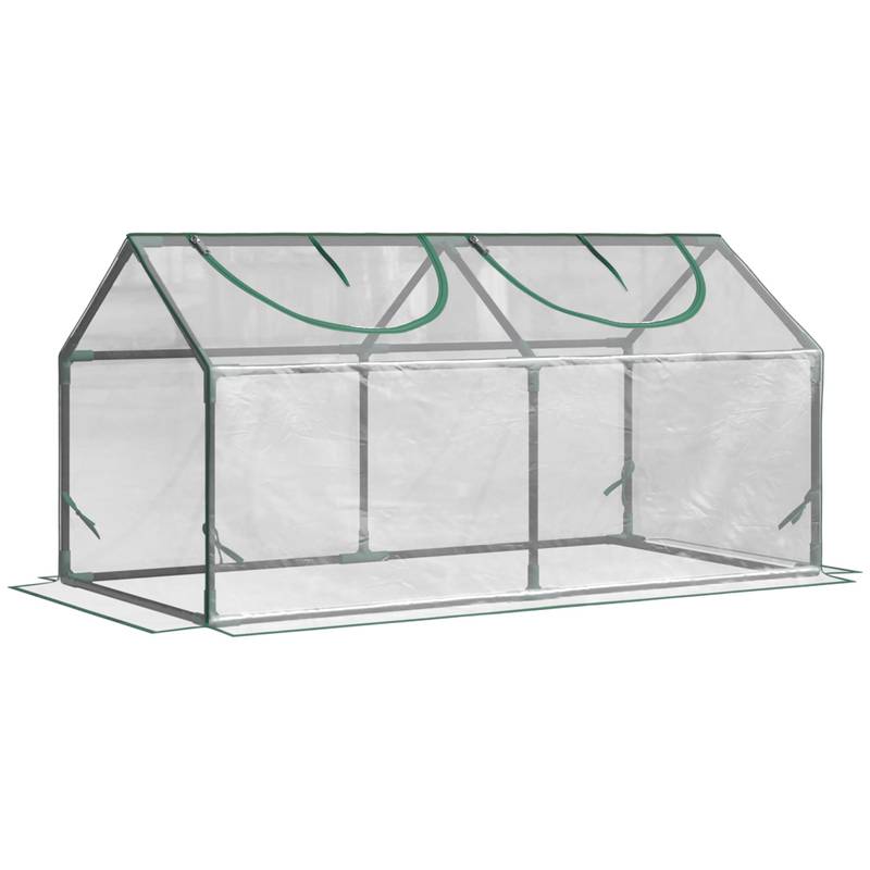 Mini Greenhouse with Roll-Up Windows