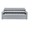 Cozy Grey Daybed with Hidden Trundle and USB Charging