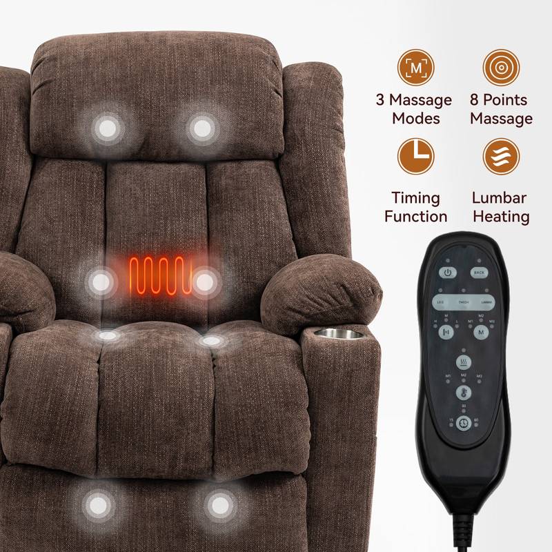 Cozy Lift Recliner with Vibration Massage and Heating