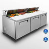 Chill & Prep Pro: Commercial Refrigerator with Butcher Block Top