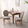 Chic French Accent Chairs - Set of Two in Grey