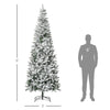 Frosted Elegance Slim Pine Christmas Tree