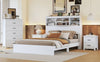 Charming Vintage Queen Bedroom Set with Nightstands and Dresser