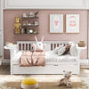 Charming White Daybed with Trundle
