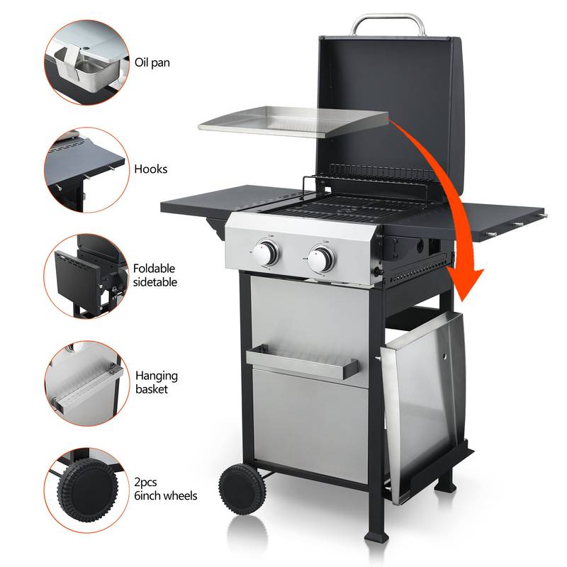Sizzle & Serve Portable BBQ Grill