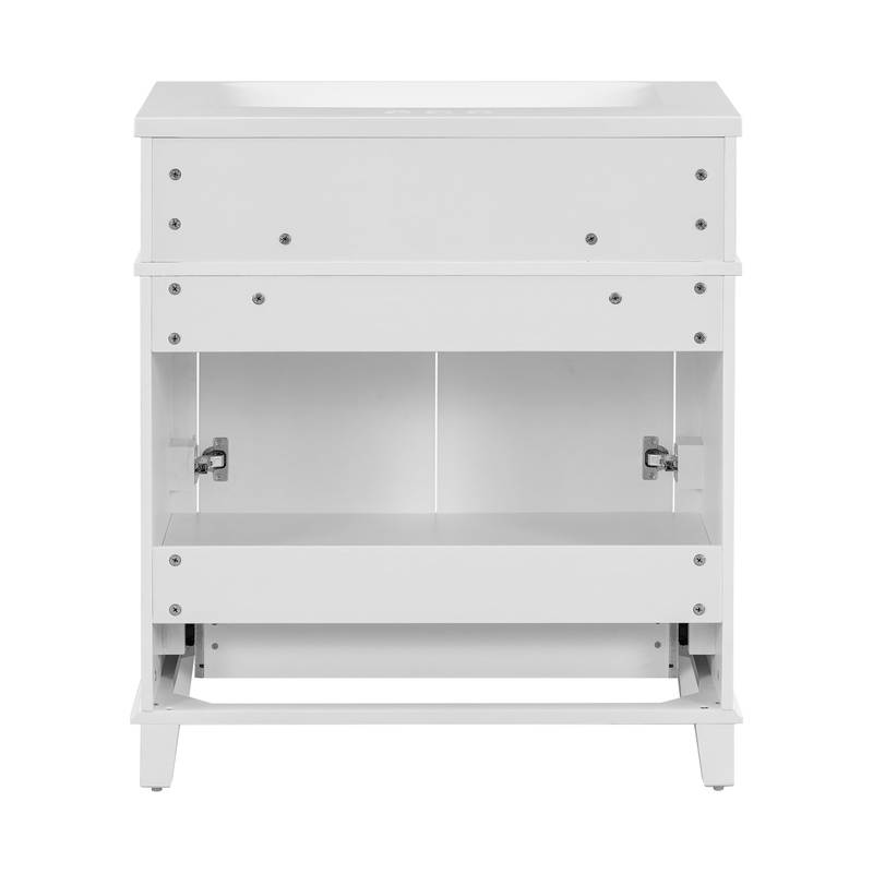 Charming Retro Bathroom Vanity with Soft Close Doors