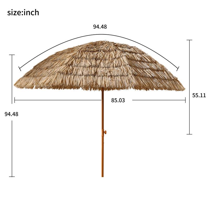 Tropical Tiki Hut Umbrella