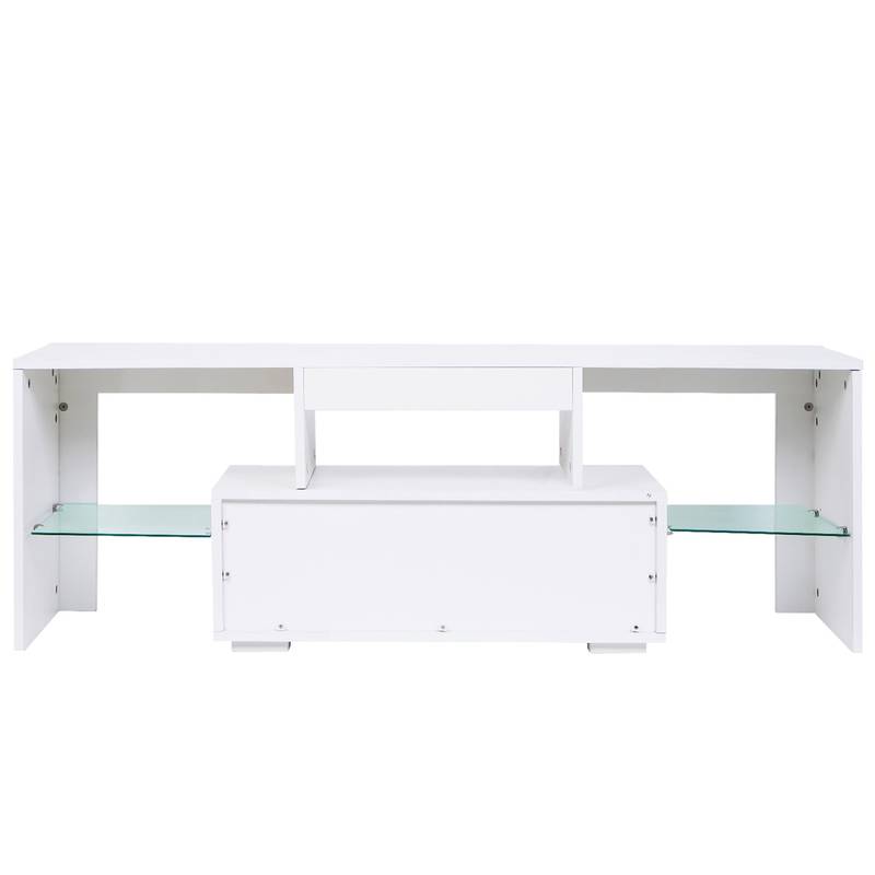 Stylish TV Stand with Storage & Drawer