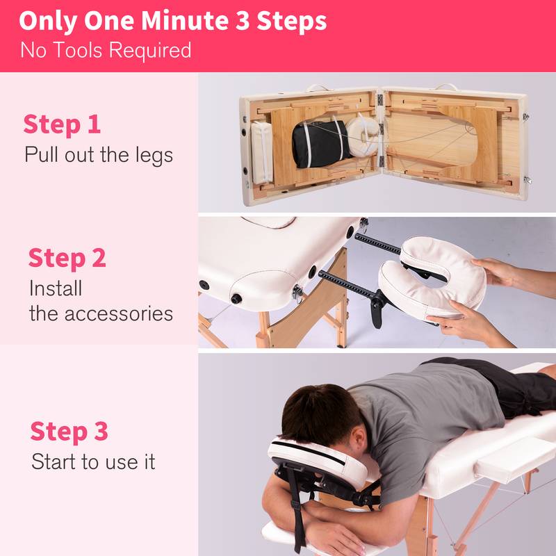 Easy-Travel Massage Table with Carrying Case