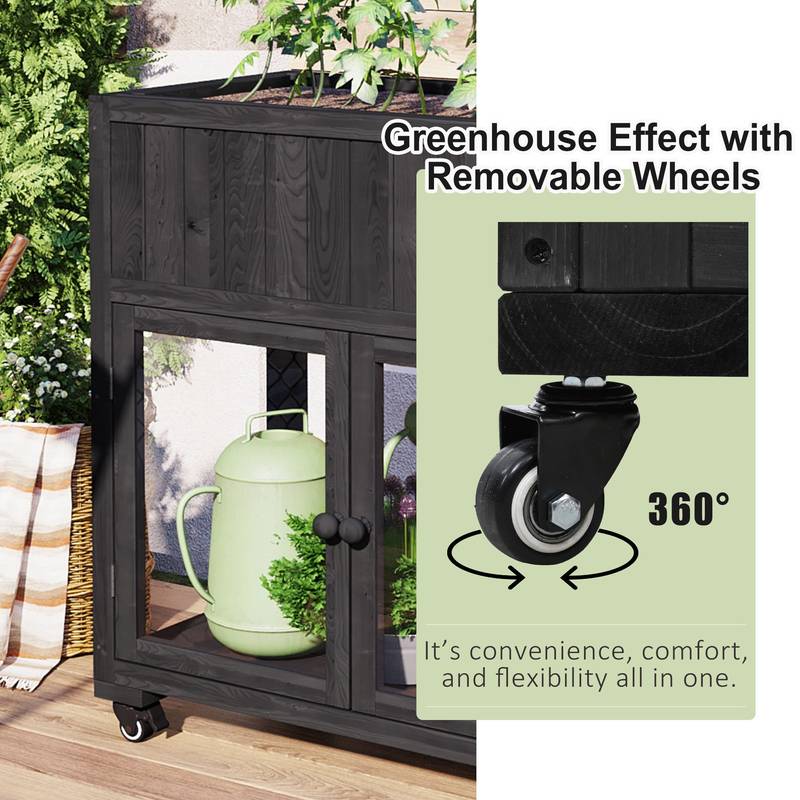 CozyCorner Mini Greenhouse with Wheels