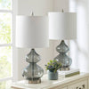 Curvy Glass Table Lamps - Set of Two