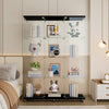 Black Curio Cabinet - Stylish Glass Display for Any Room