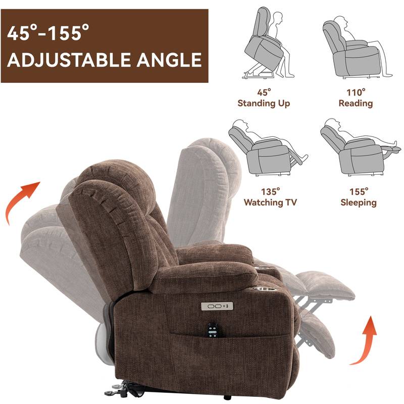 Cozy Lift Recliner with Vibration Massage and Heating